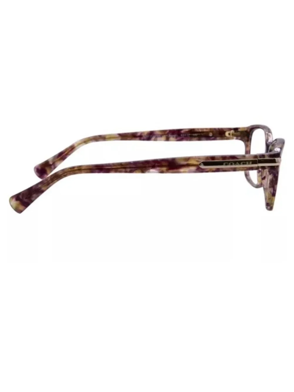 Coach HC6065 5287 Eyeglasses Frames Confetti Light Brown 51-17-135